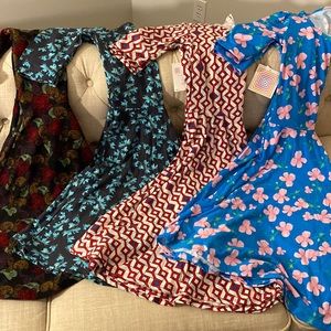 NWT LuLaRoe Nicole dresses - lot of 4